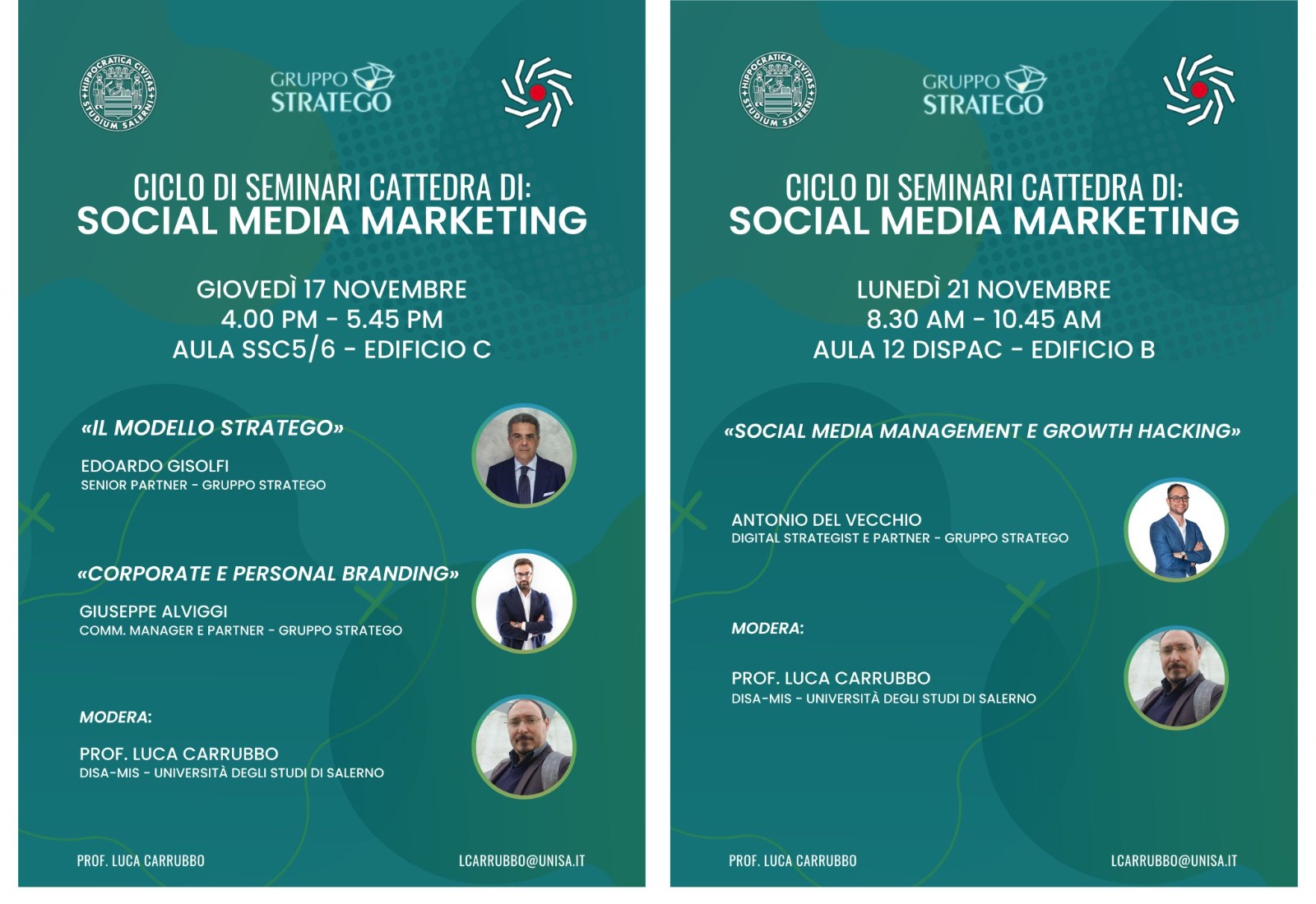 Al momento stai visualizzando Gruppo Stratego all’Università degli Studi di Salerno per un ciclo di seminari sul Social Media Marketing